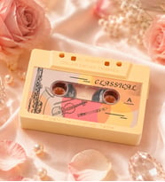 Retro Kaset Tasarımlı Kurmalı Müzik Kutusu Dekoratif ve Nostaljik Hediyelik