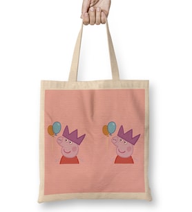 Peppa Pig 05 Bez Çanta Uzun Saplı