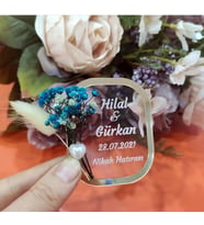 PLEKSİ  SÖZ NİŞAN HEDİYELİK MAGNET