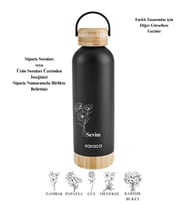 Kişiselleştirilebilir Aly Soft Touch Çelik Sızdırmaz Termos 500 ml Özel Tasarımlı & Fotoğraflı (Siyah)