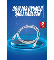 Type-c Ligtning 30w İos Şarj Kablosu Hızlı Şarj Kablosu