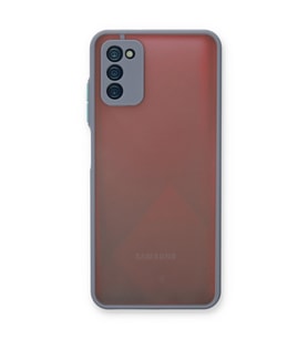 Samsung Galaxy A03s Kılıf Montreal Silikon Kapak - Gri