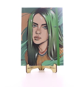 Lastikli Çizgisiz Sert Kapak Bellie Eilish Defter