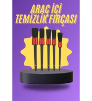 5 Parça Araç İçi Temizlik Fırçası Araç İçi-dışı Temizleme Fırça Seti