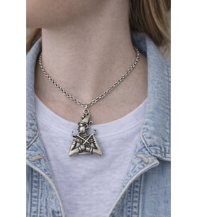 Medieval Jester – Ortaçağ Soytarısı Figürlü Gümüş Renk Unisex Kolye