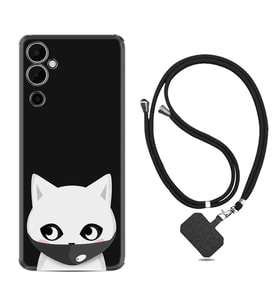 Tecno Pova Neo 2 Kılıf Silikon Boyun Askılı İpli Desenli Silikon Pandemi Cat 1729