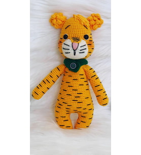 Kaplan Leos Amigurumi Organik Oyuncak