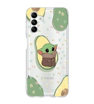 Samsung Galaxy A04S Uyumlu Baby Yoda Desenli Şeffaf Telefon Kılıfı