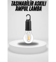 Taşınabilir Askılı Ampul Kamp Lambası Askılı Type-C Şarjlı Bahçe Lambası