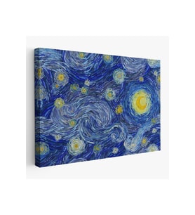 Van Gogh Yıldızlı Gece Dekoratif Kanvas Tablo-6519