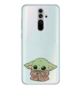 Redmi Note 8 Pro Uyumlu Baby Yoda Tasarımlı Şeffaf Telefon Kılıfı