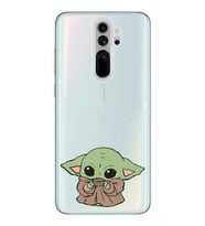 Redmi Note 8 Pro Uyumlu Baby Yoda Tasarımlı Şeffaf Telefon Kılıfı