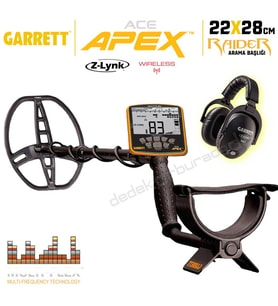 Ace Apex Dedektör Raider Başlıklı (22x28cm) MS-3 Z-LYNK Kablosuz Kulaklıklı