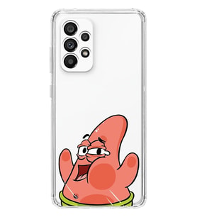 Samsung Galaxy A32 Uyumlu Patrick Star Desenli Şeffaf Telefon Kılıfı