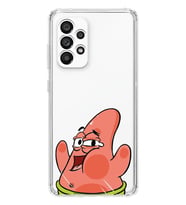 Samsung Galaxy A32 Uyumlu Patrick Star Desenli Şeffaf Telefon Kılıfı