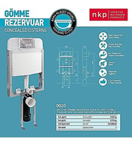 GÖMME REZERVUAR KLOZET UYUMLU NKP 0020