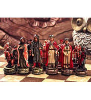 Camelot Satranç Takımı (Şah 8 cm) – Kral Arthur, Merlin ve Efsanevi Şövalyelerin Büyülü Dünyası (Sadece Figür)