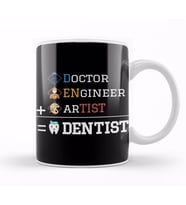 Doctor Engineer Artist Dentist 011 Kupa Bardak Porselen