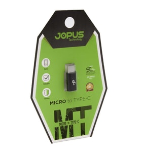 Jopus JO-TY02 Universal Çevirici Adaptör Micro'dan Type C'ye Sarj Çevirici Aparat Siyah