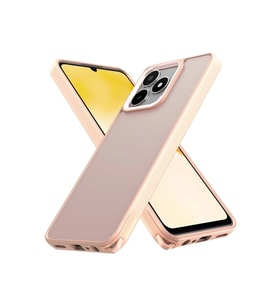 Newface Realme C53 Kılıf Elegant Kapak - Pudra