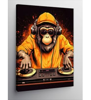 Kanvas Tablo Dj Monkey