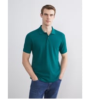 LCWAIKIKI Classic Yeşil Polo Yaka Pike Erkek Tişört