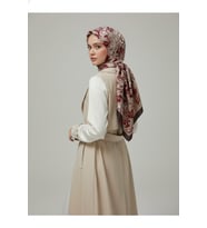 Çiçek Motifli Floral Desenli Özel Tasarım Şal