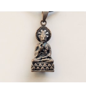 Dharma Wheel Pendant Gümüş Kolye Ucu