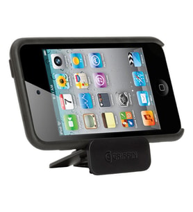 Griffin iPod Touch 4 ile Uyumlu Şeffaf Siyah Stantlı Kılıf Reveal RE01915