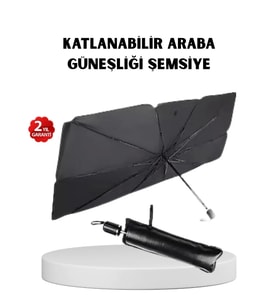 Katlanabilir Ön Cam Güneşliği Şemsiye – Her Araca Uygun Isı ve Işık Koruması