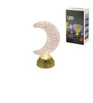 TEKLİ AY - HİLAL PİLLİ RAMAZAN LED IŞIK (4832) (Krem)