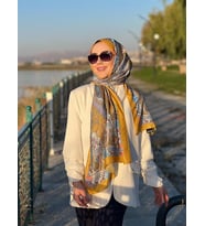 Etnik Desen Queen Şal Olive