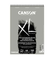 Canson XL Sand Grain Gri Dry Mixed Media Blok 160 gr. A4 40 yp. 