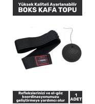 Premium Kaliteli El Göz Koordinasyon Refleks Geliştirici Ayarlanabilir İpli BOKS ANTRENMAN KAFA TOPU