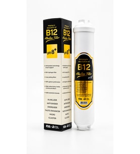 Car-Fil Su Arıtma Cihazı B12 Vitamin Alkali Su Arıtma Filtresi – pH 8+ Mineral Destekli Inline Filtre