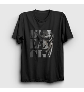 Presmono Unisex Siyah Zaraki Kenpachi Anime Bleach T-Shirt 128550tt