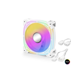 Kasa Fanı 3. Nesil Argb 12 Cm - Beyaz ND2657
