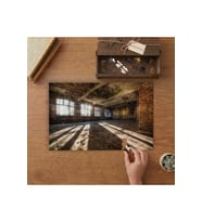 Terkedilmiş Ev İç Mimarisi Tasarımı 240 parça Ahşap Puzzle Ahşap Kutuda MP01570