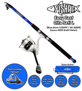Fishack EasyCast Kıyı Olta Seti L - 3.00MT/30-60GR