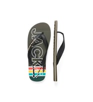 JACK JONES Desenli Parmak Arası Erkek Terlik 12230643