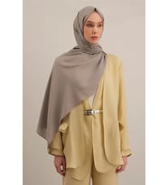 Link Desen Bambu Cotton Şal 2 (Tatlı Gri)
