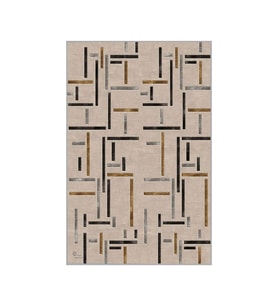 Eliana Home Baskılı, Yıkanabilir Kaymaz Taban Salon Halısı LNA0675 100x150 cm (Kahverengi)