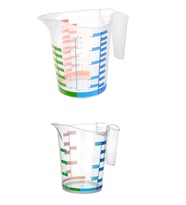 Ölçü Kabı Dereceli Renkli 1000 Ml + 500 Ml Set