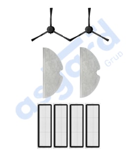 Dreame F9 - Z10 Pro Uyumlu 2 Yan Fırça 4 Filtre 2 Mop PKT-iasgf0001140