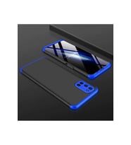 Oppo A72 Uyumlu Kılıf Zore Ays Kapak (Siyah-Mavi)