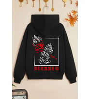 Çocuk Blesseb Baskılı Sweatshirt (Siyah)
