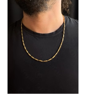 Melon Model Gold Çelik Kolye  1+ Serisi