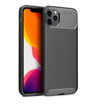 Apple iPhone 11 Pro Karbon Desenli Negro Silikon Kılıf (Siyah)