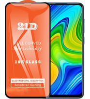 Xiaomi Redmi Note 9 Ekran Koruyucu 21D Tam Kaplayan Kavisli