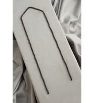 Hematit Doğal Taş Mat Siyah Dikdörtgen Kesim 2x4mm Dizi [AA]